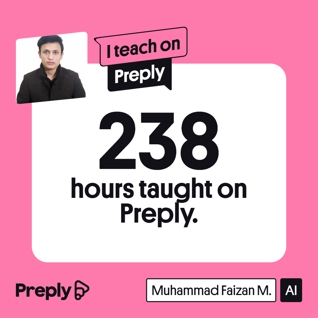 175 hours taught on Preply